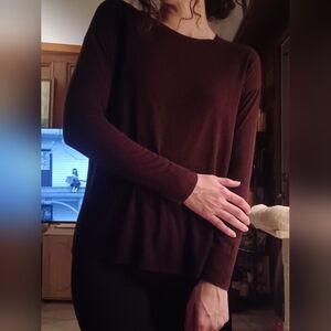 H&M Chocolate/Eggplant Butter Soft Long Sleeve